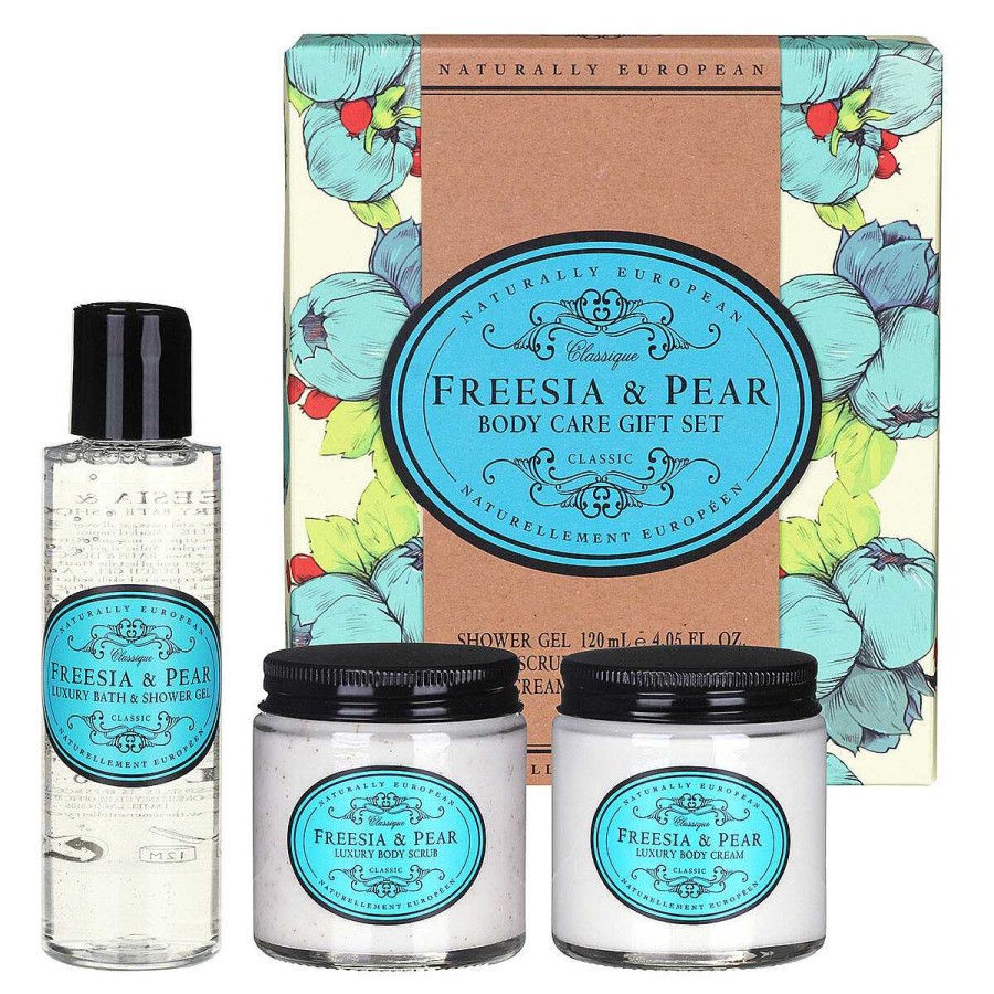 New In | The Somerset Toiletry Co The Somerset Toiletry Co Naturally European Freesia And Pear Body Care Gift Set