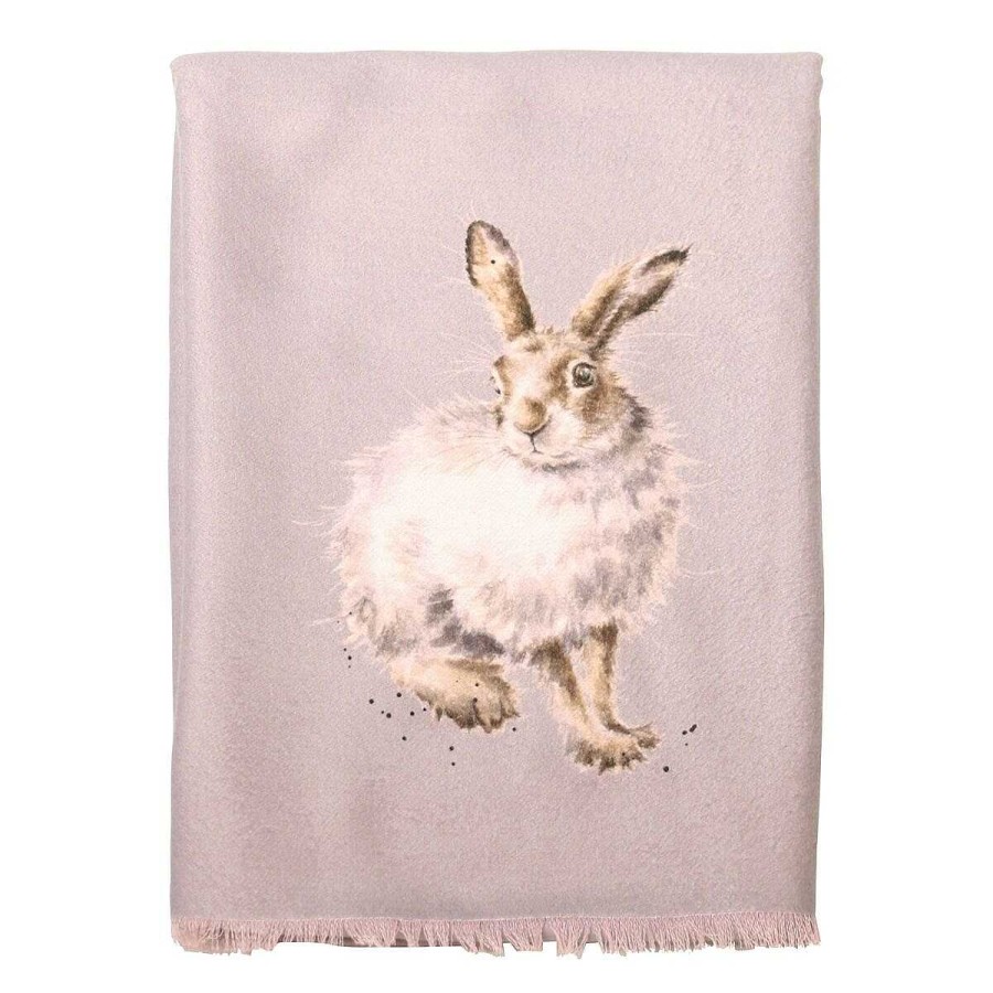 Scarves | Wrendale Wrendale 'Mountain Hare' Winter Scarf