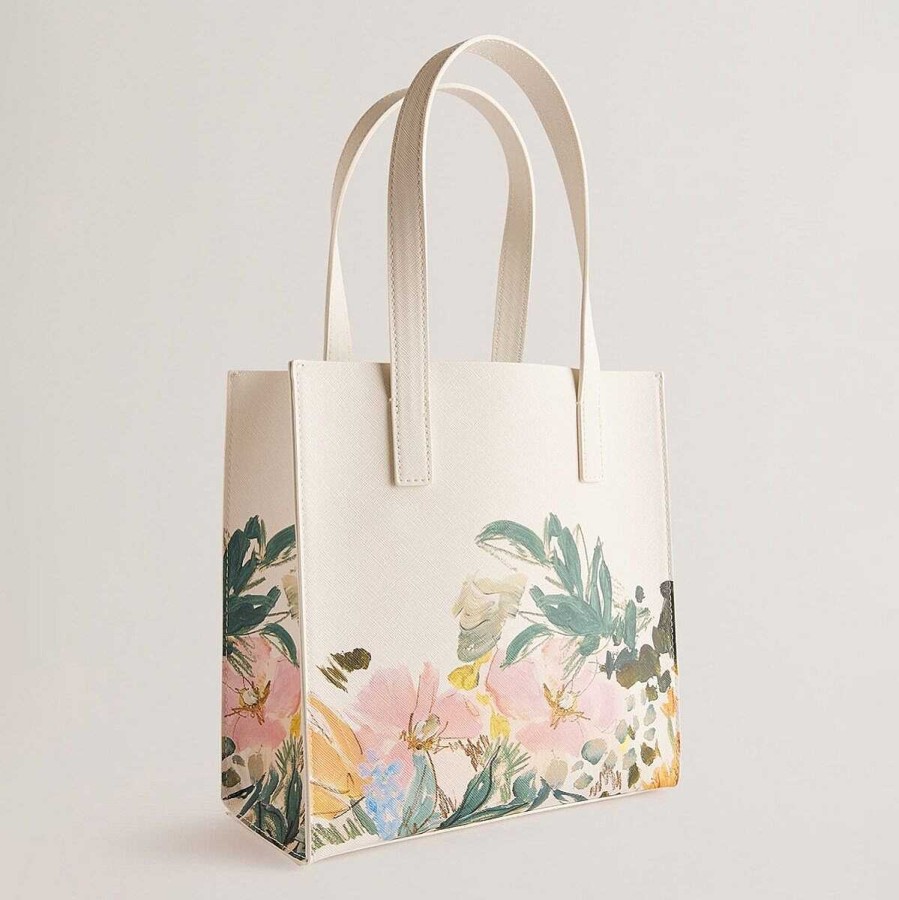 New In | Ted Baker Ted Baker Meakon Cream Painted Meadow Small Icon Bag