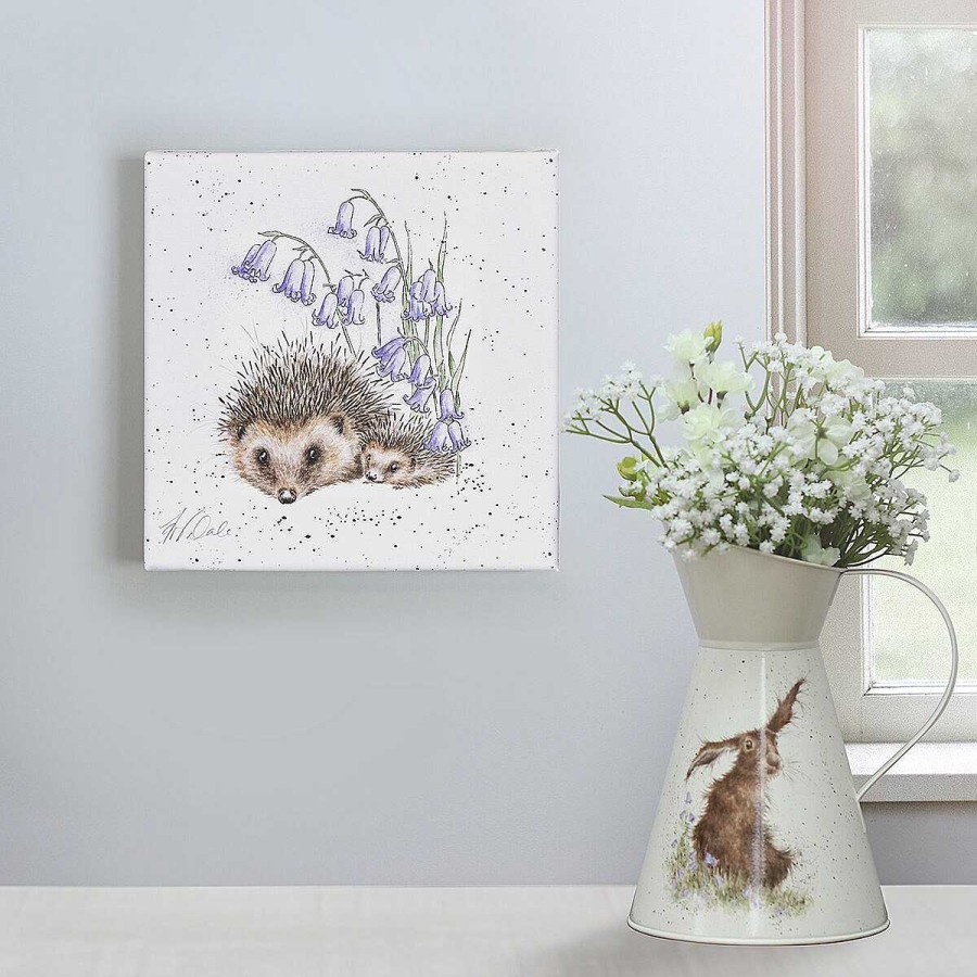 Art Prints | Wrendale Wrendale 'Prickle My Fancy' Hedgehog Small Canvas