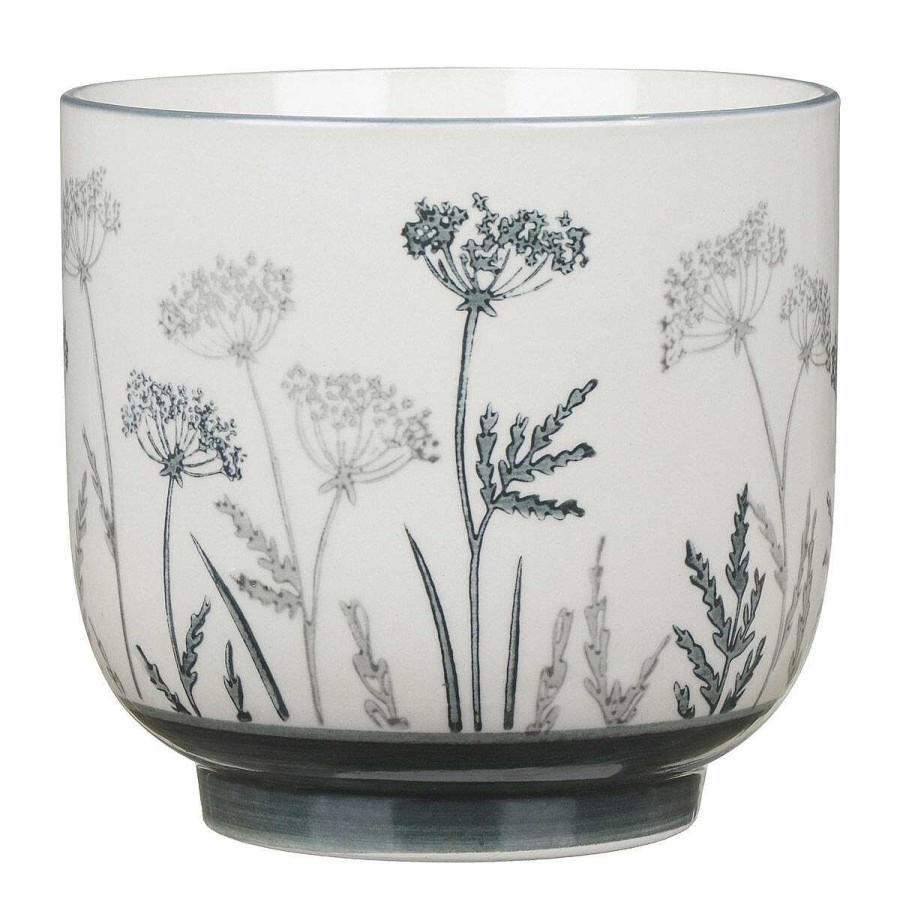 Flower Vases | Langs Langs Cow Parsley Ceramic Plant Pot