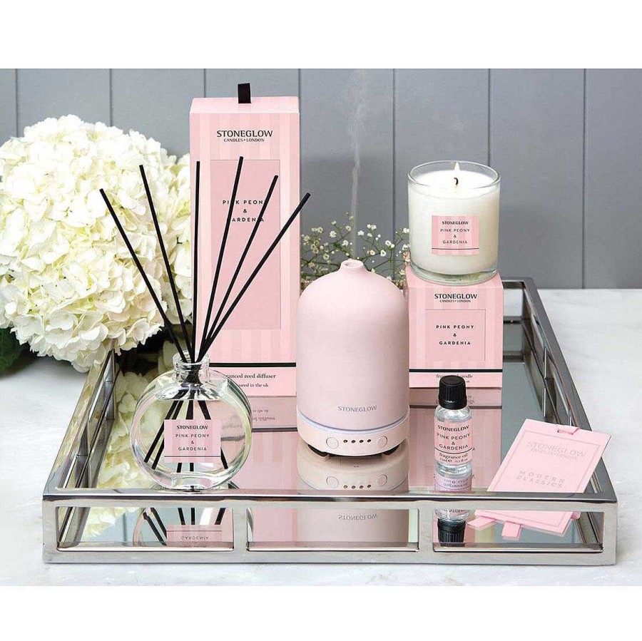 Candles & Fragrance | Stoneglow Stoneglow Modern Classics Pink Peony & Gardenia Woods Candle