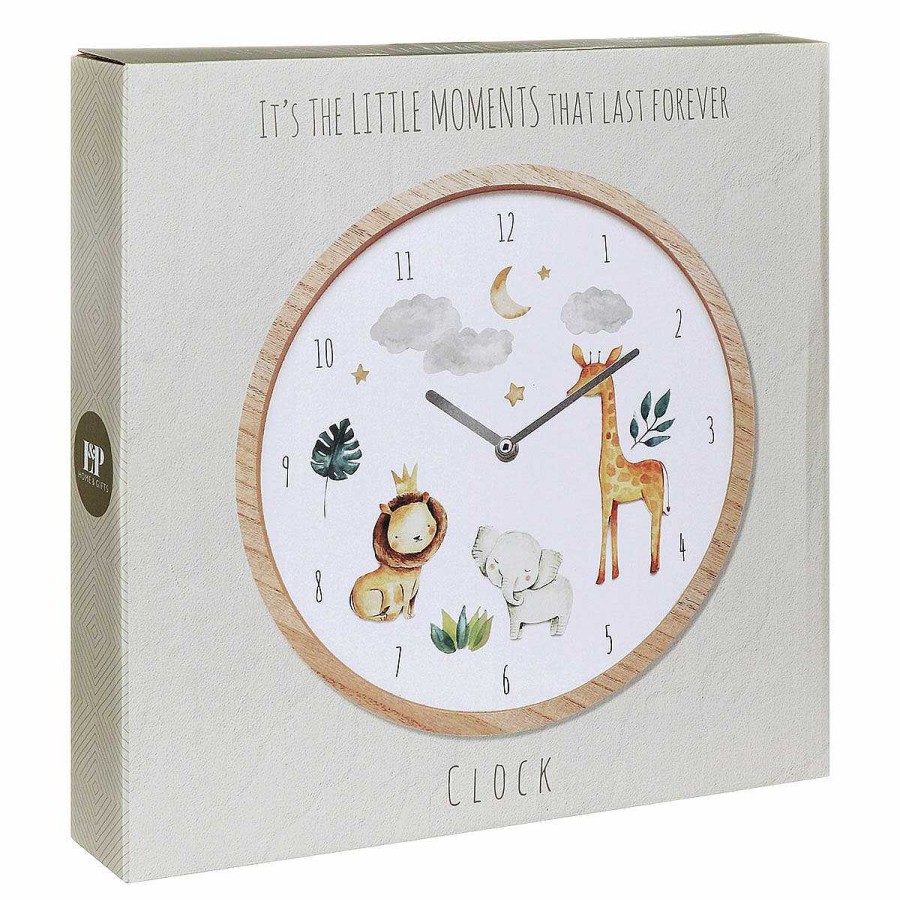 Clocks & Alarms | Temptation Gifts Little Moments Safari 30Cm Wall Clock