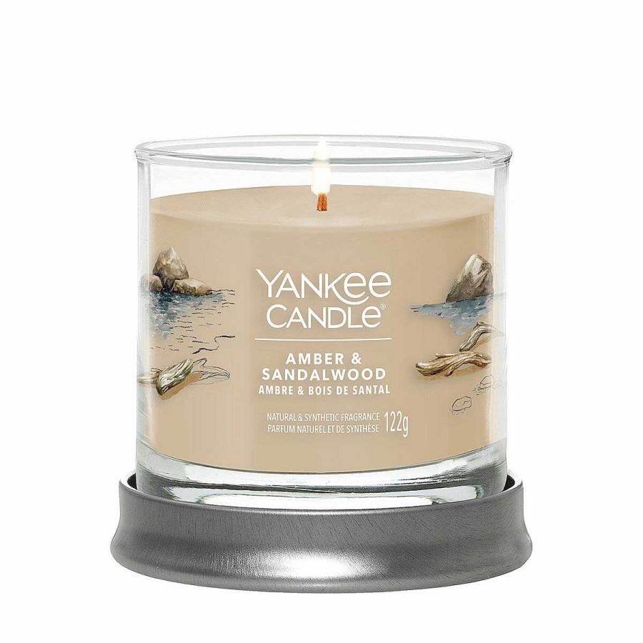 Aromatherapy | Yankee Candle Yankee Candle Amber & Sandalwood Signature Small Tumbler Candle