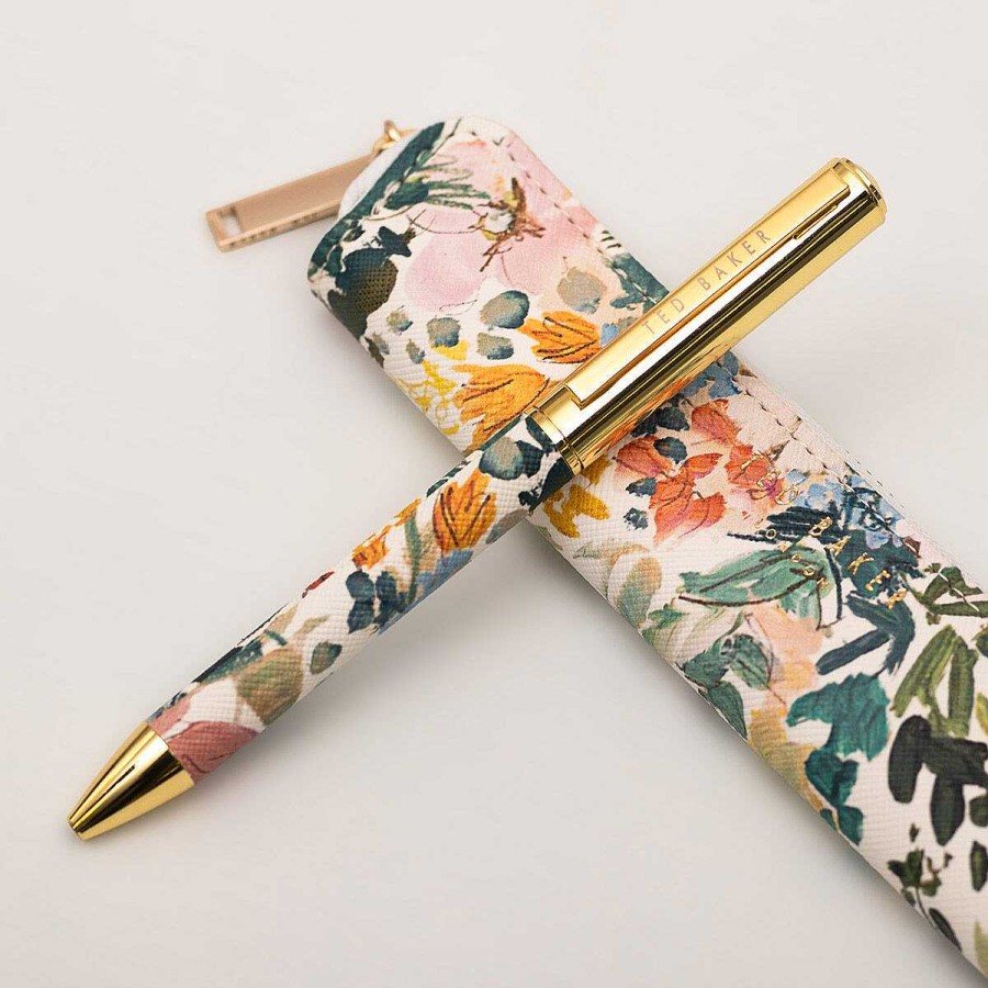 Pens & Pencils | Ted Baker Ted Baker Betttyy Floral Printed Pen And Pouch Set