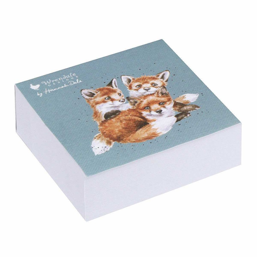 Sticky Notes | Wrendale Wrendale 'Snug As A Cub' Fox Square Sticky Notes