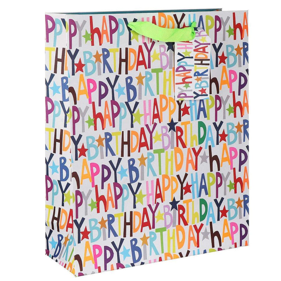 Large Gift Bags | Glick Glick Paper Salad Happy Birthday Extra Large Gift Bag