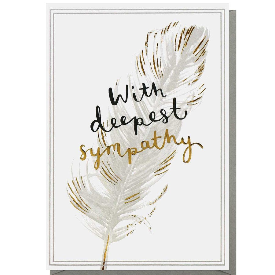 Sympathy | Louise Tiler Louise Tiler Feather Sympathy Card