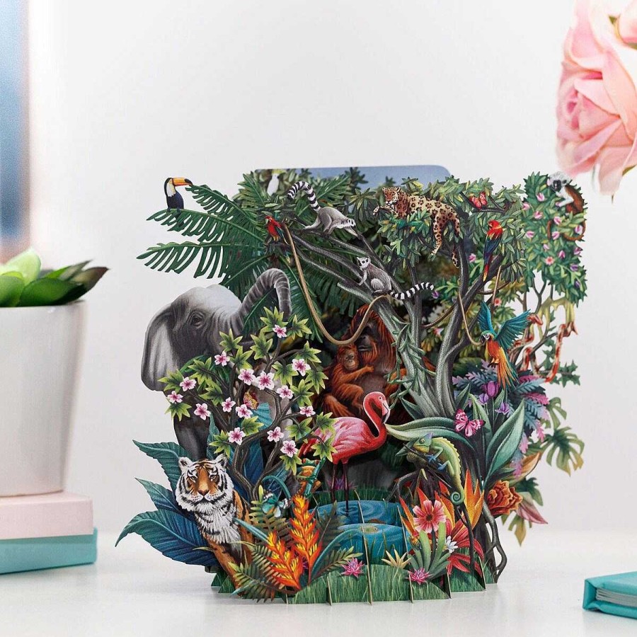 Floral Cards | Me & McQ Me & Mcq 'The Jungle' 3D Greetings Card