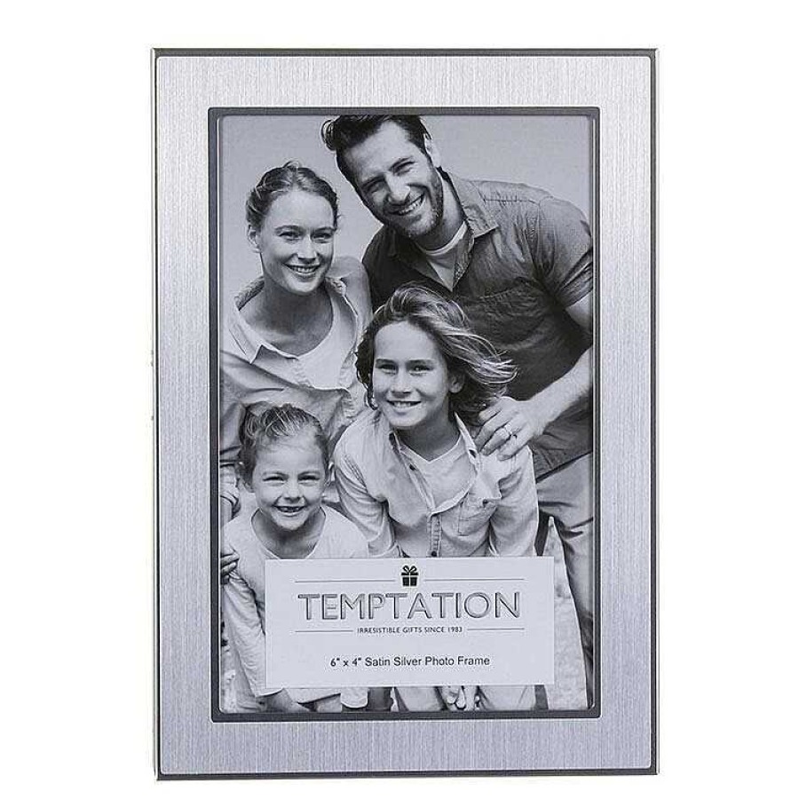 Photo Albums & Frames | Temptation Temptation Silver Edged Photo Frame 4X6