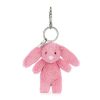 Keyrings & Key Clips | Jellycat Jellycat Bashful Bunny Pink Bag Charm