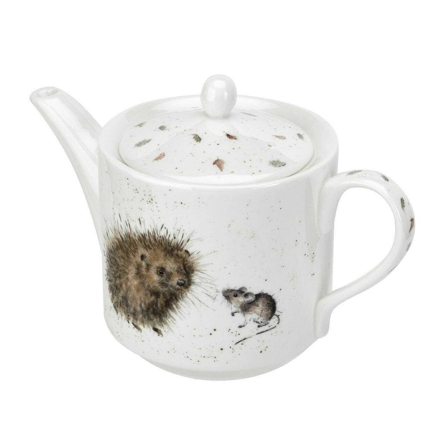 Teapots & Coasies | Wrendale Wrendale Hedgehog And Mice Tea Pot