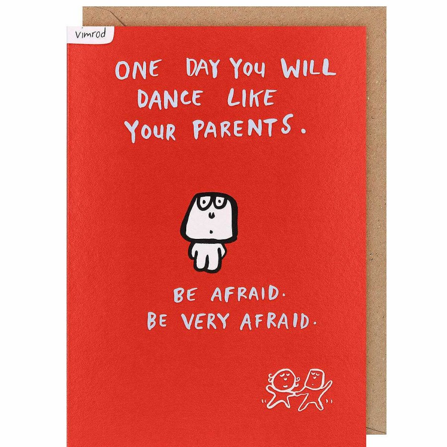 Funny Cards | Vimrod Vimrod Dance Like Your Parents Greetings Card