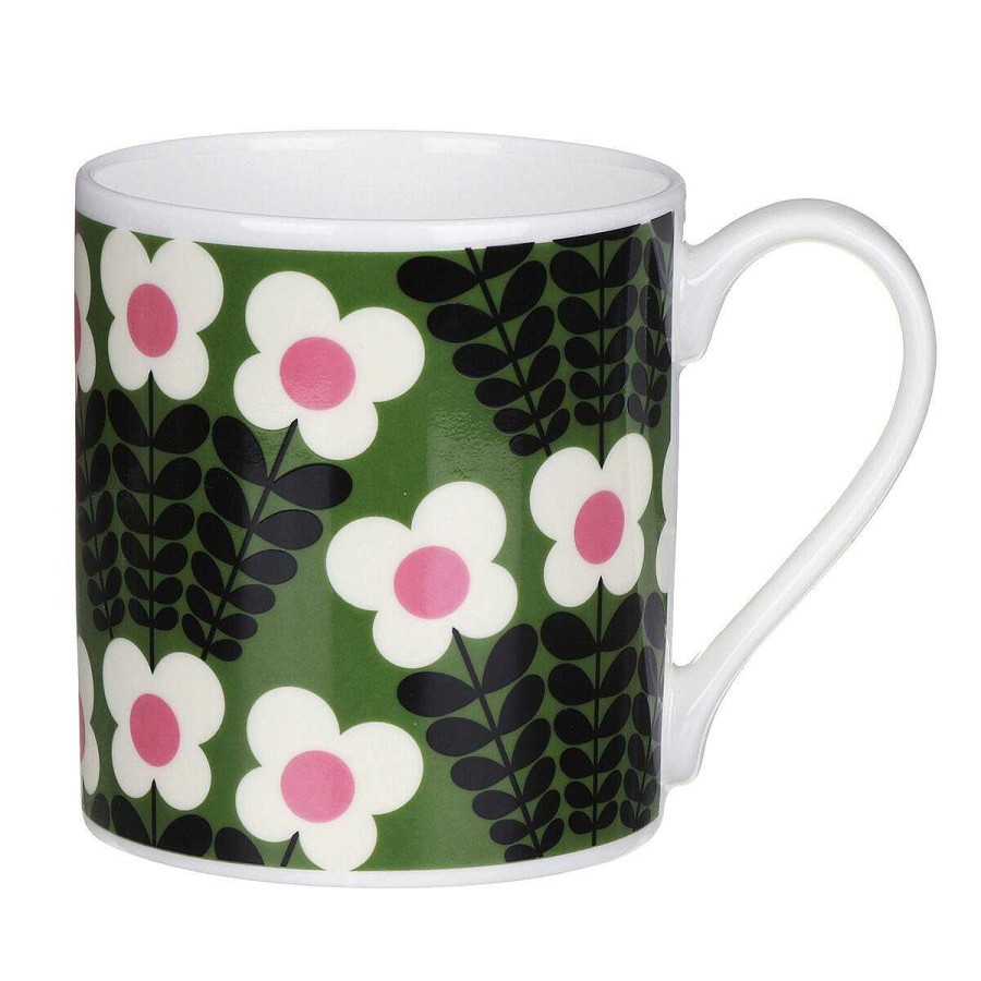 Mugs | Orla Kiely Orla Kiely Green Bunch Of Stems Large Mug