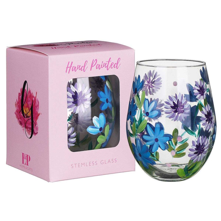 Glassware | Lynsey Johnstone Lynsey Johnstone Cornflowers Stemless Glass