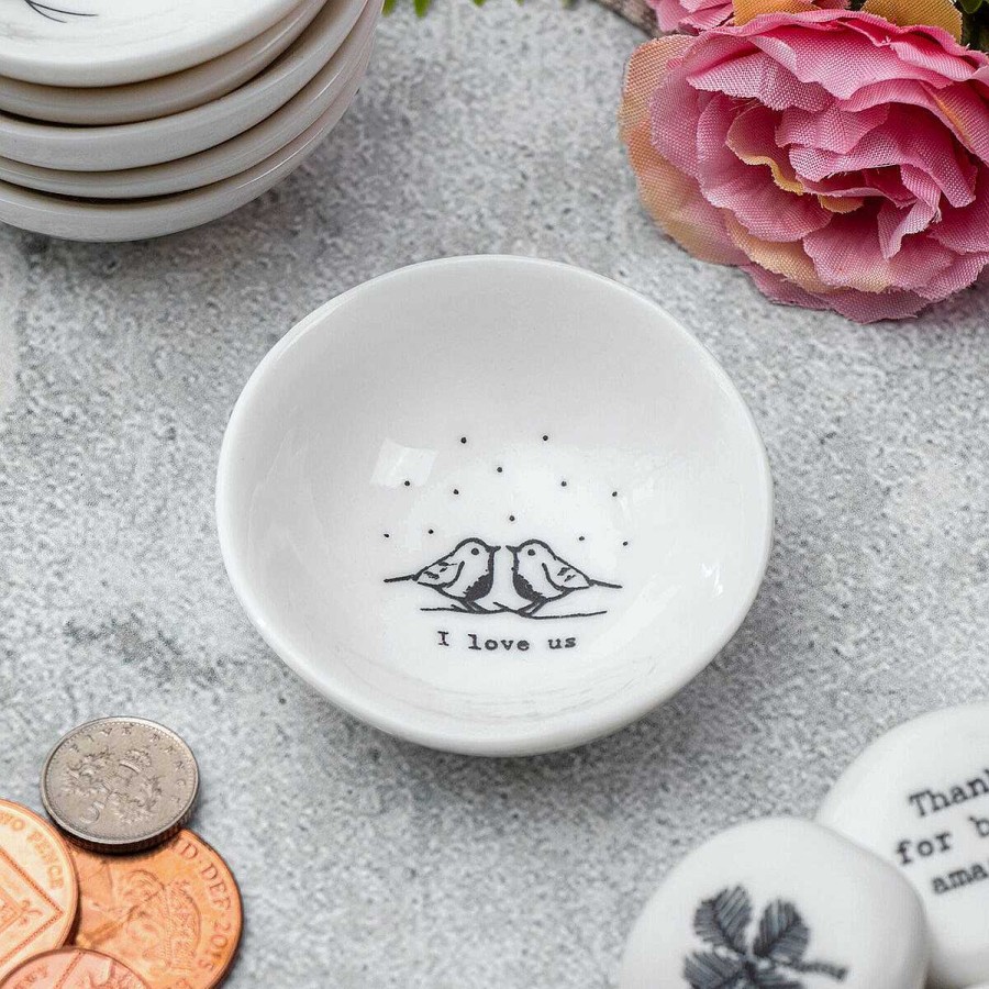 Jewellery Organisers | East of India East Of India 'I Love Us' Small Wobbly Bowl