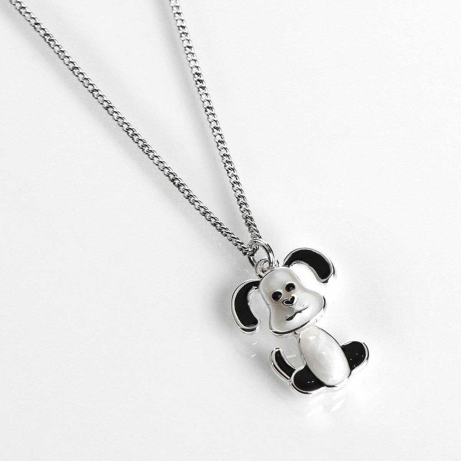 For Little Girls | Equilibrium Equilibrium Girls Silver Plated Cute Dog Necklace