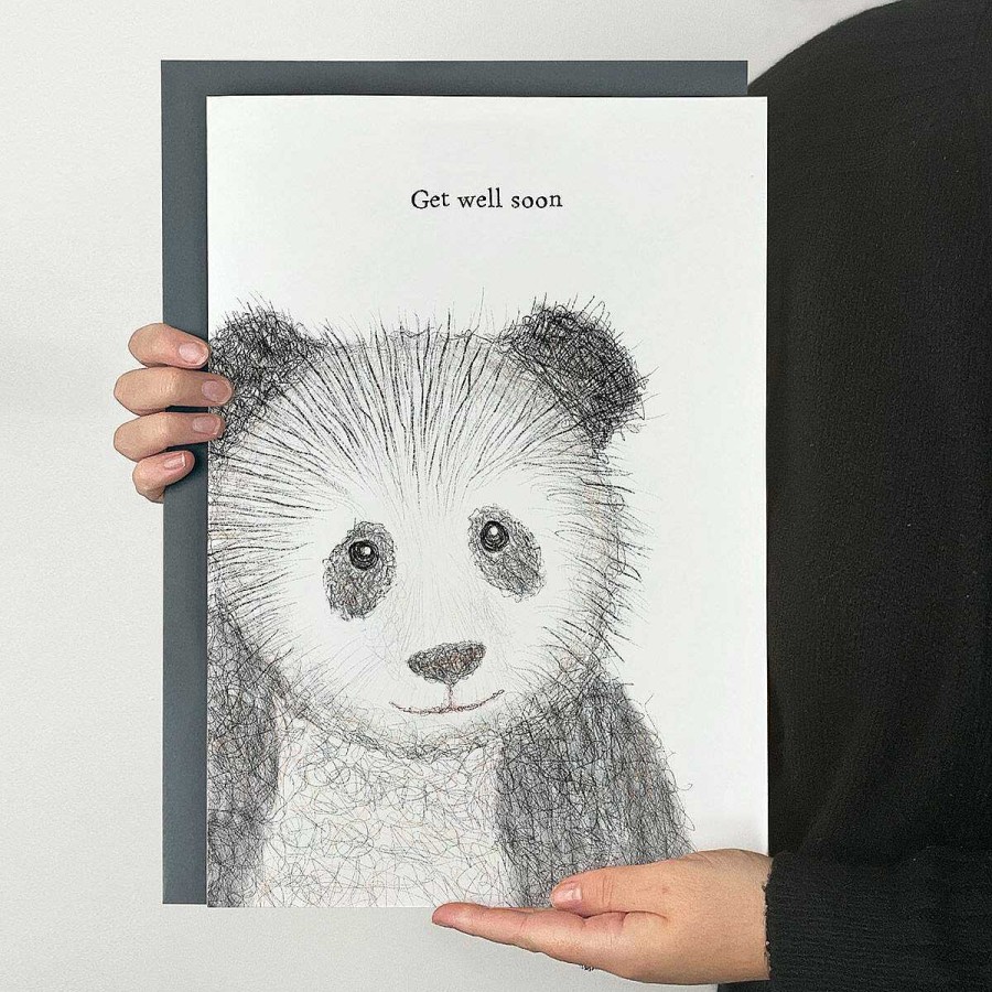 Get Well Soon | East of India East Of India 'Get Well Soon' Panda Extra Large Greetings Card