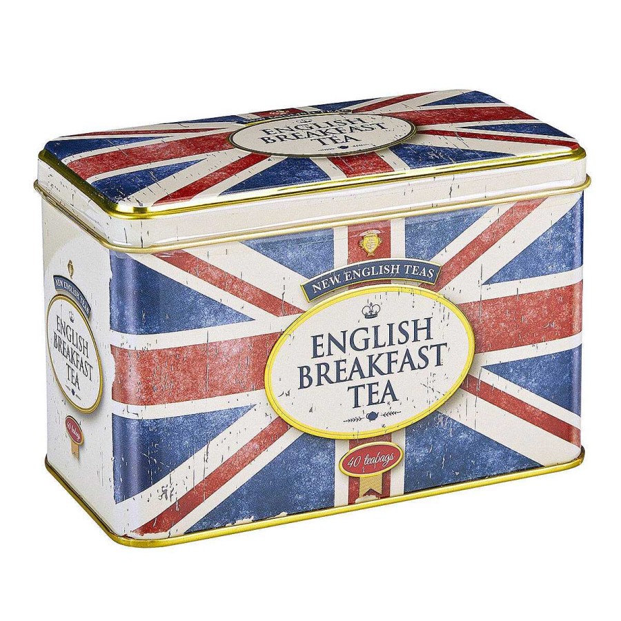 Tea | New English Teas New English Teas Union Jack Tea Tin With 40 English Breakfast Tea Bags