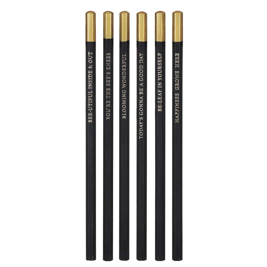 Pens & Pencils | Toasted Crumpet Toasted Crumpet 'Bee & Honeysuckle' Set Of 6 Pencils