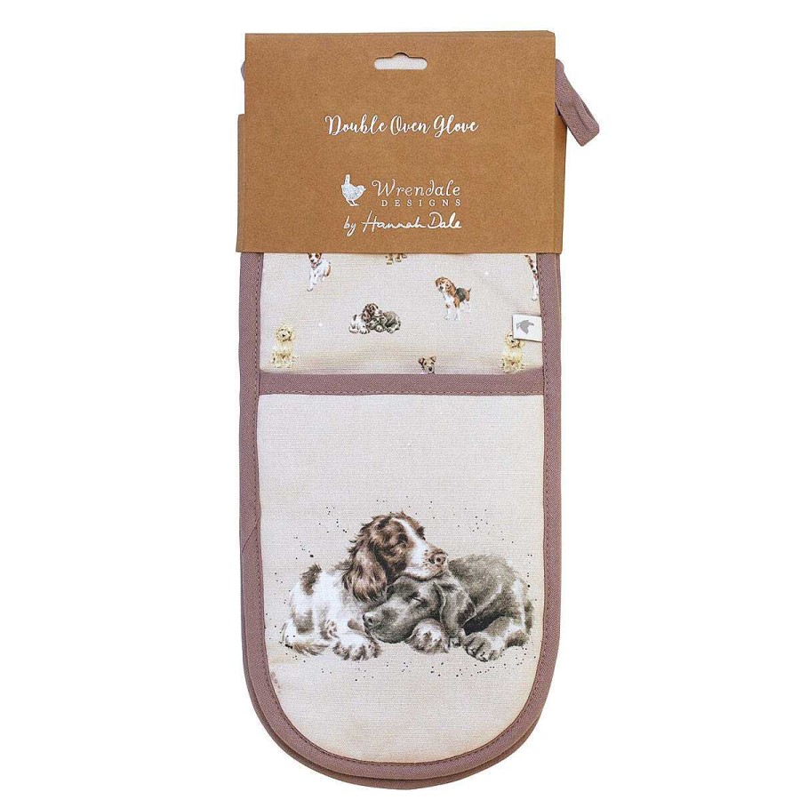 Oven Gloves | Wrendale Wrendale A Dog'S Life Double Dogs Oven Glove