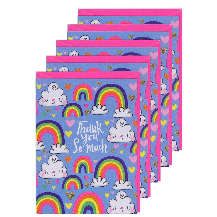 Thank You | Rachel Ellen Rachel Ellen Set Of 5 'Rainbows' Thank You Notecards