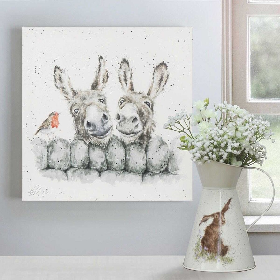 Art Prints | Wrendale Wrendale 'Hee-Haw' Donkey Large Canvas