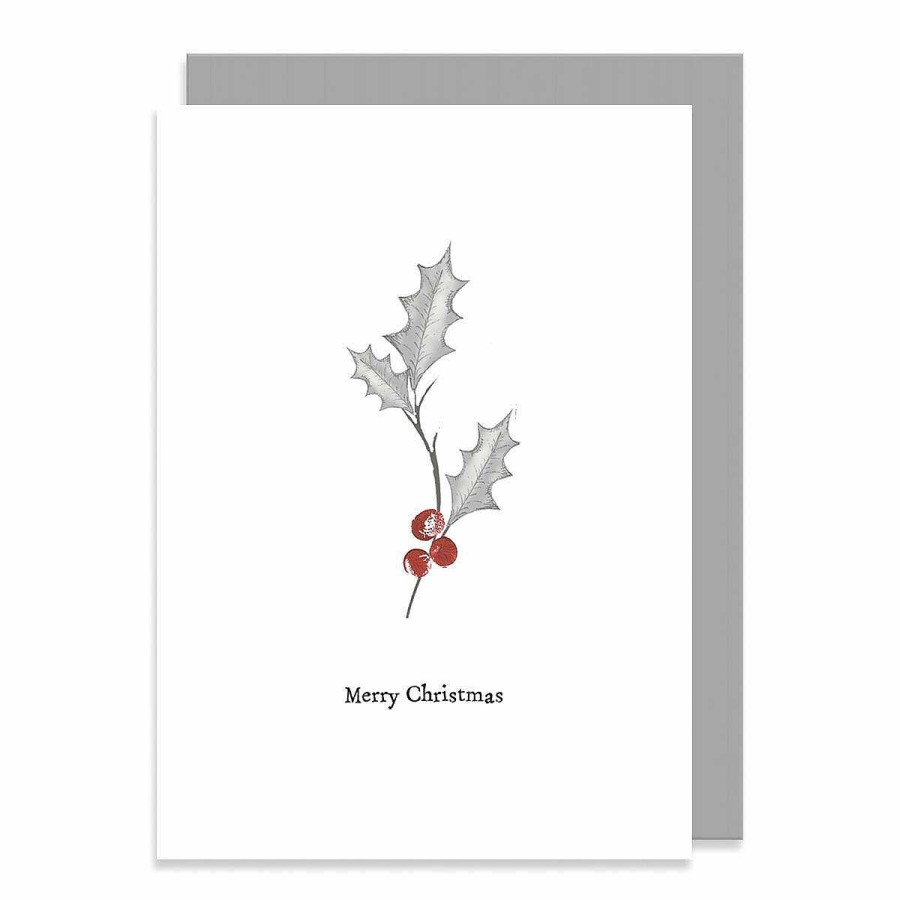 Inspirational | East of India East Of India Bird And Berry Holly Greetings Card