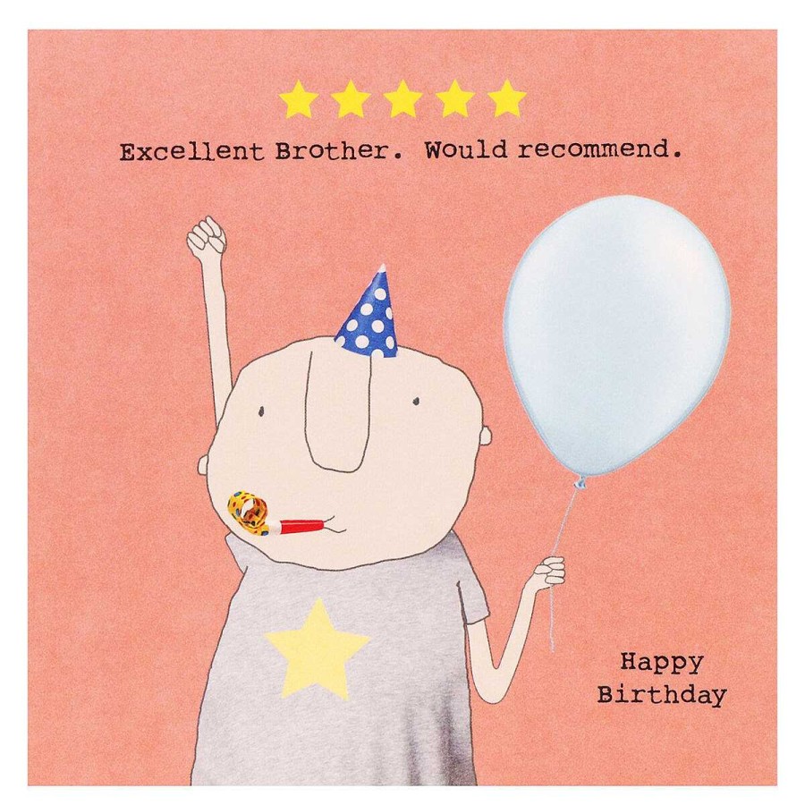 By Recipient | Rosie Made A Thing Rosie Made A Thing Five Star Brother Birthday Card