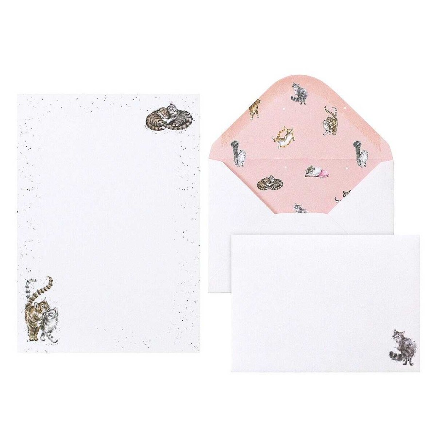 Desk Accessories | Wrendale Wrendale 'Feline Good' Cat Letter Writing Set