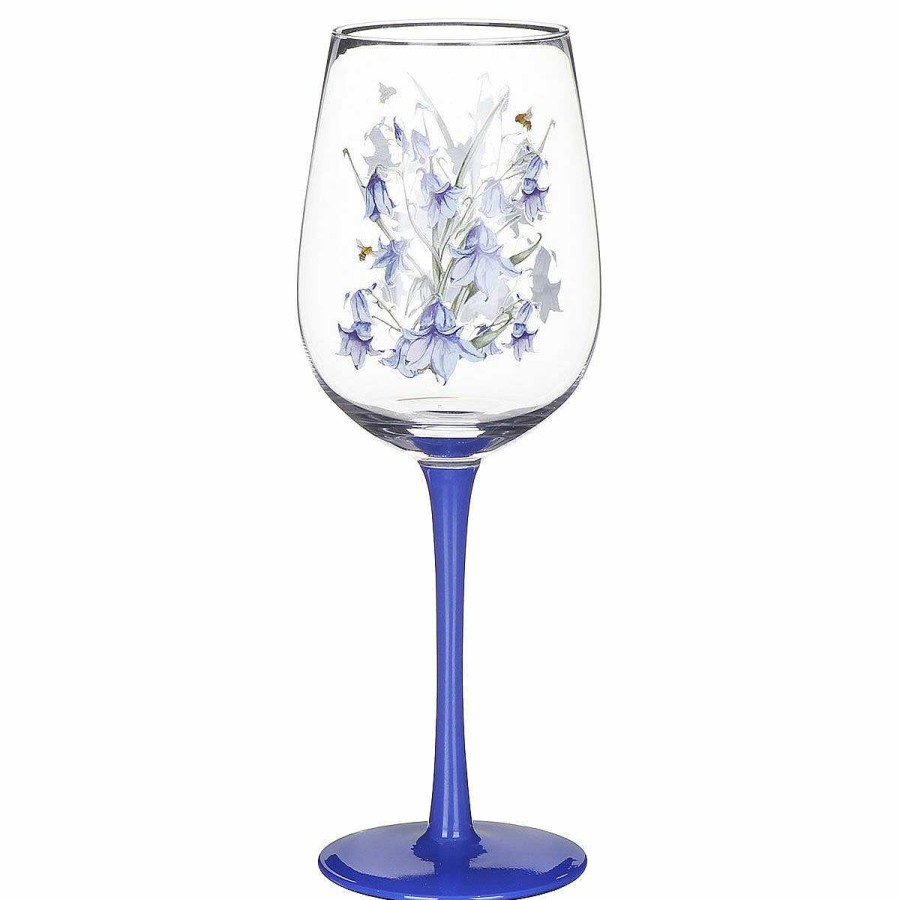 Wine Accessories | Temptation Gifts Bee-Tanical Bluebells Wine Glass