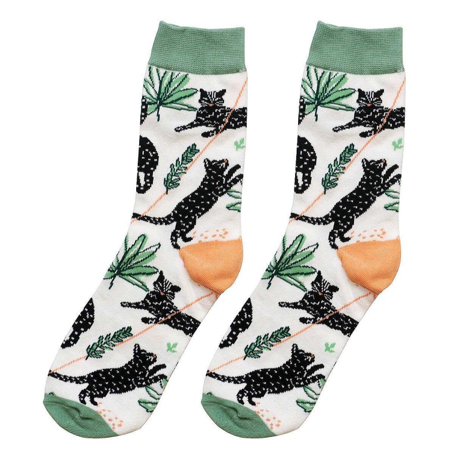 Socks | House Of Disaster House Of Disaster Feline Pack Of 2 Socks