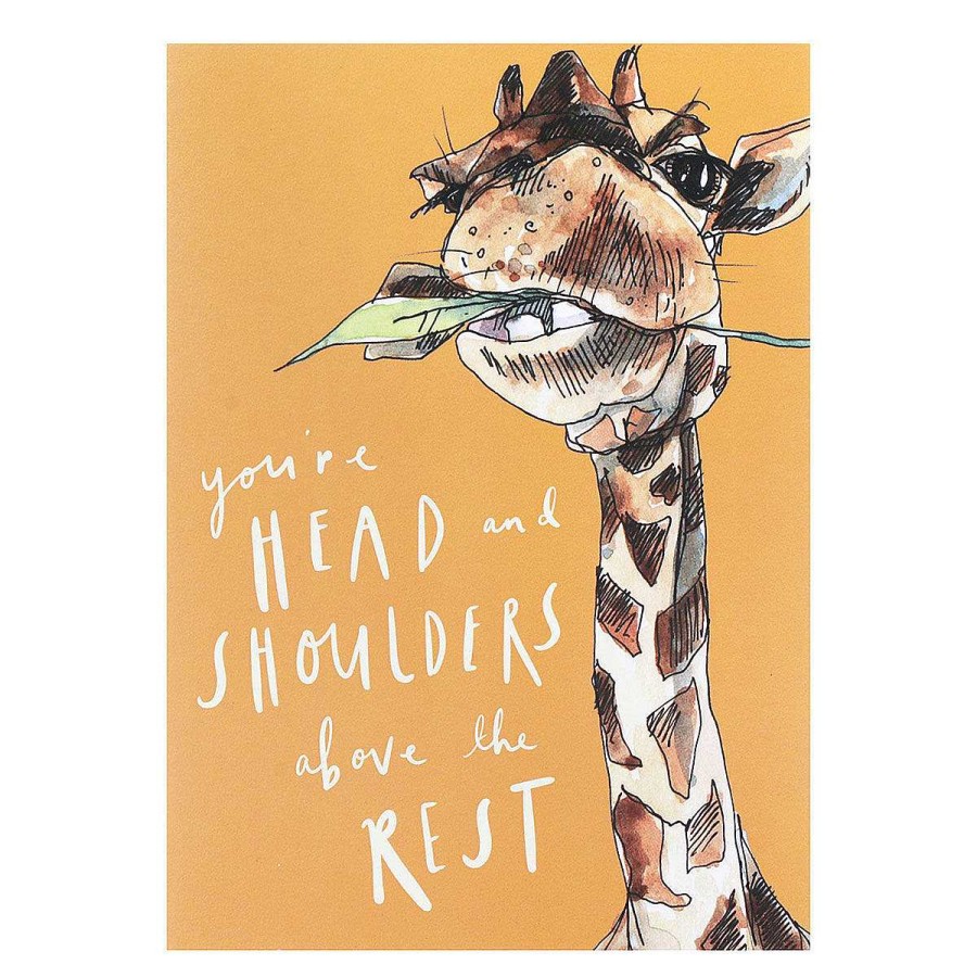 Inspirational | Snowtap Snowtap 'Head & Shoulders Above' Giraffe Greetings Card