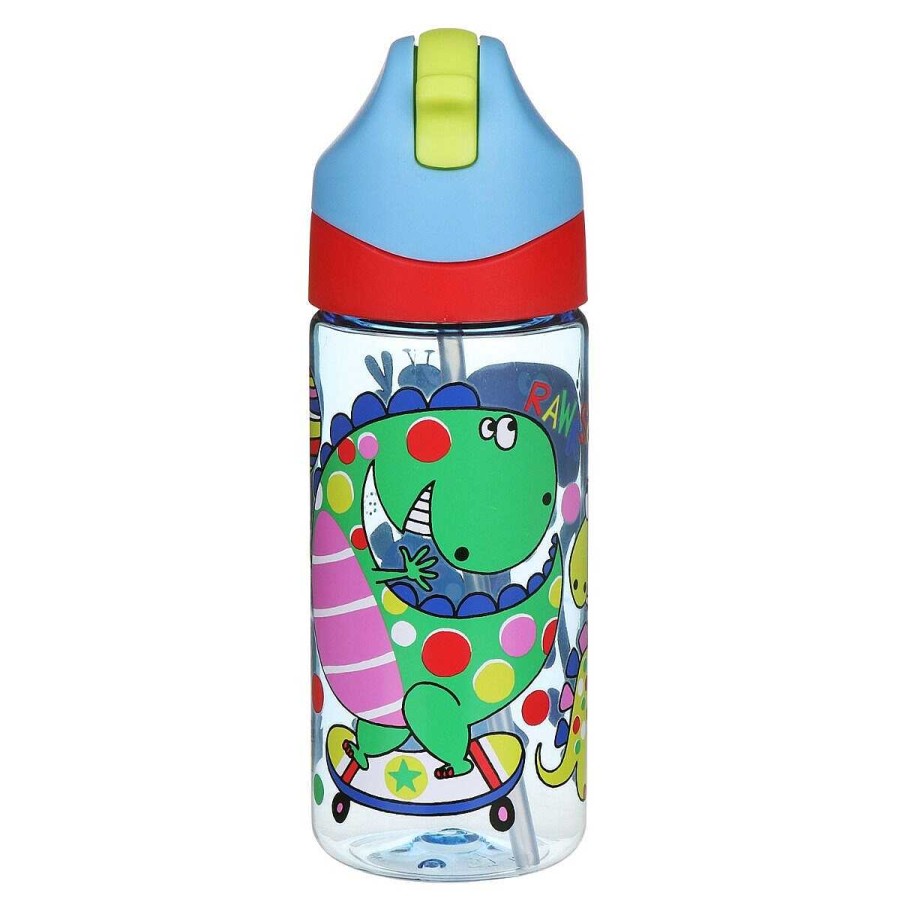 Water Bottles | Rachel Ellen Rachel Ellen Dinosaurs Drink Bottle With Straw