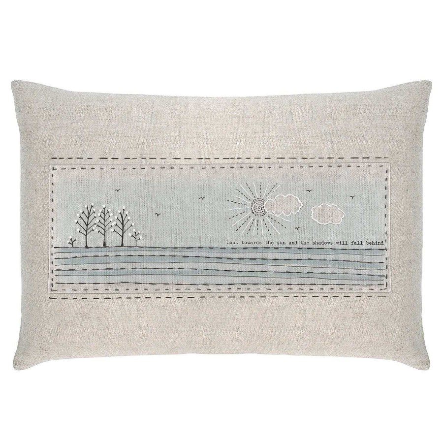 Soft Furnishings | East of India East Of India 'Look Towards The Sun' Embroidered Cushion