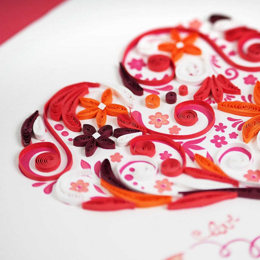 Romantic Cards | Origamo Origamo Quilling 'Heart Fantasy' Card