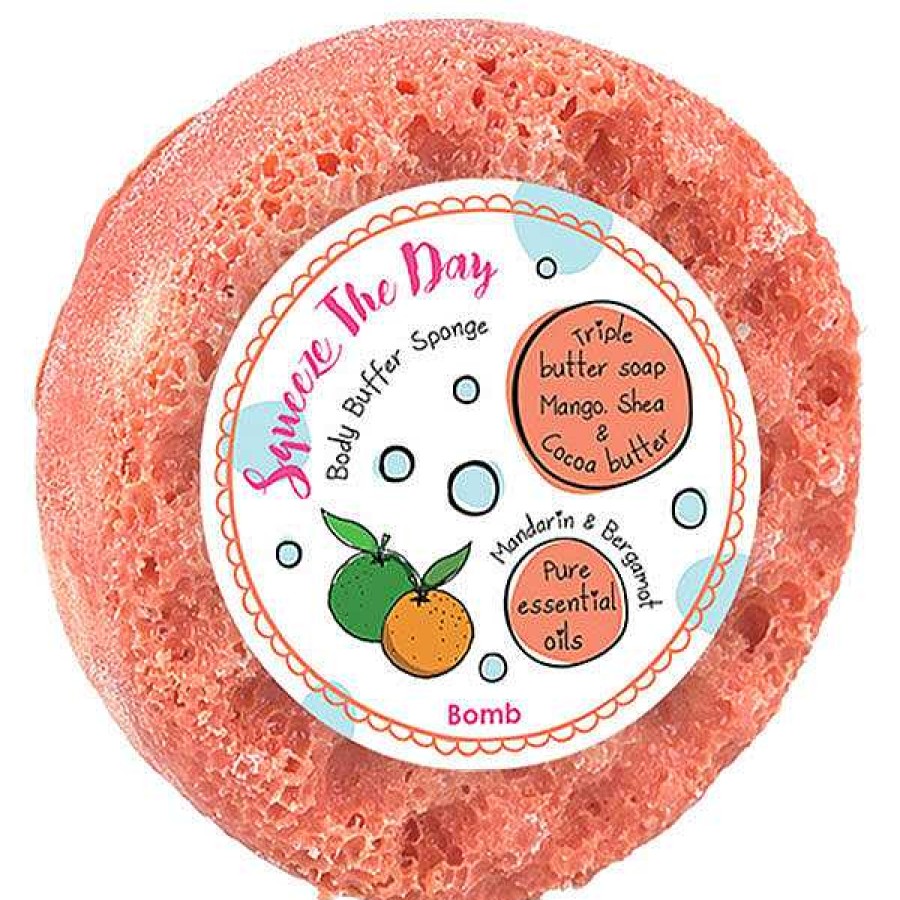 Bath & Shower | Bomb Cosmetics Bomb Cosmetics Squeeze The Day Body Buffer 200G Shower Soap