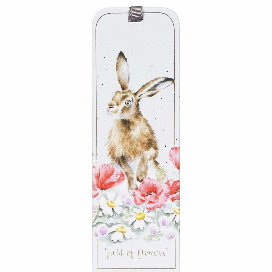 Bookmarks | Wrendale Wrendale 'Field Of Flowers' Hare Bookmark