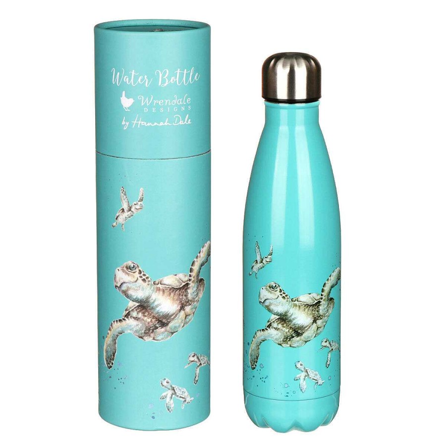 Water Bottles | Wrendale Wrendale 'Swimming School' Turtle 500Ml Water Bottle