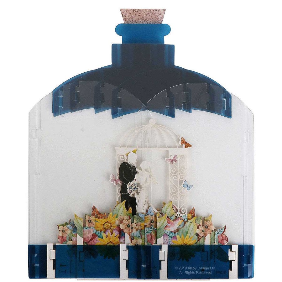 Wedding & Engagement | Alljoy Design Alljoy Design Bride And Groom 3D Wedding Keepsake Art Bottle