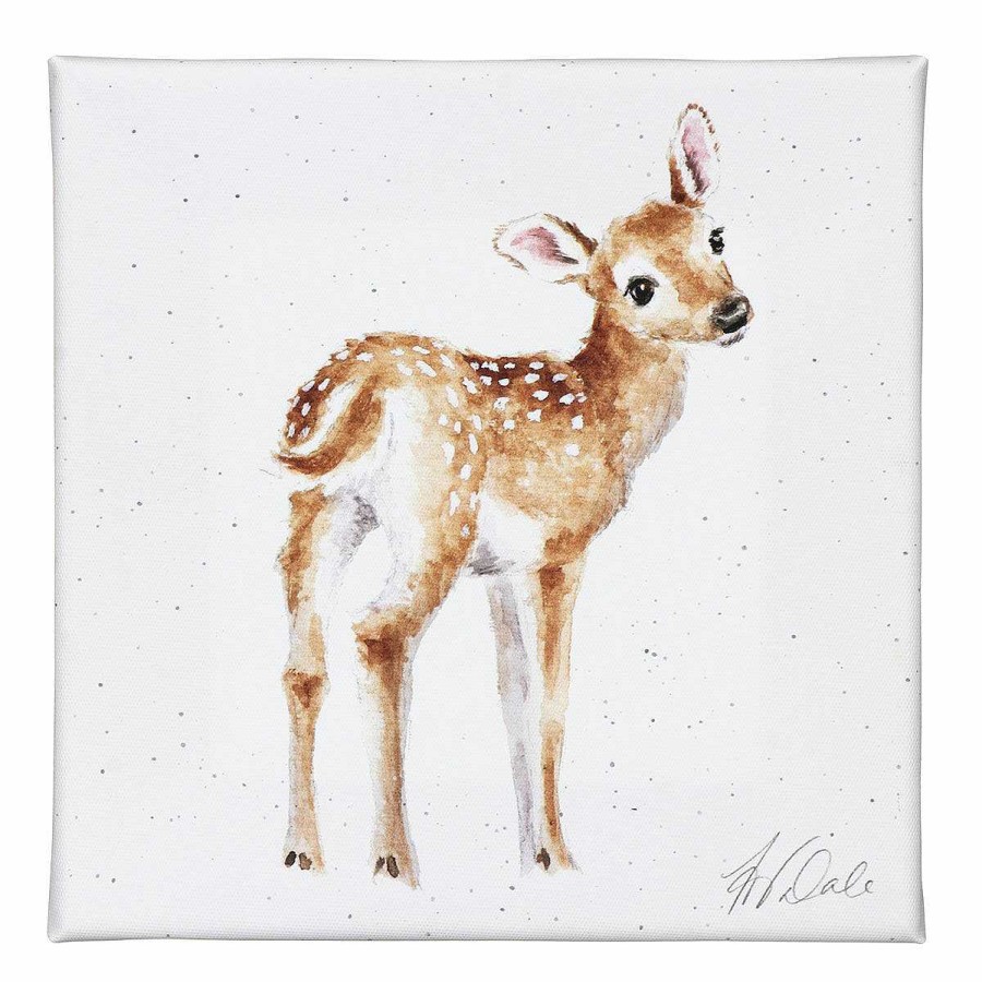 Baby'S Room | Wrendale Wrendale 'Loved Deerly' Deer Small Canvas