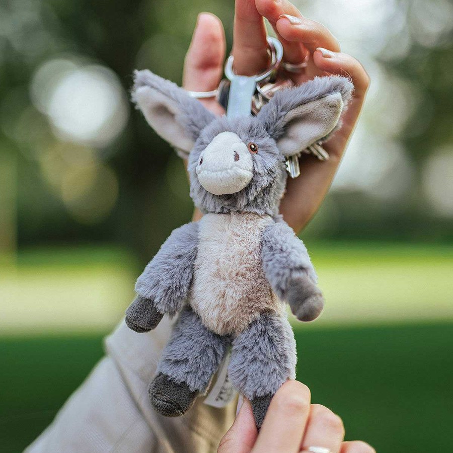 Keyrings & Bag Charms | Wrendale Wrendale Plush Jack Donkey Character Keyring