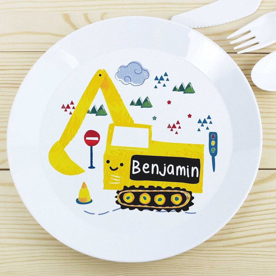 Personalised / Experience | Temptation Gifts Personalised Plastic Digger Plate