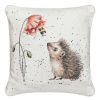 Soft Furnishings | Wrendale Wrendale 'Awakening' Hedgehog Square Cushion