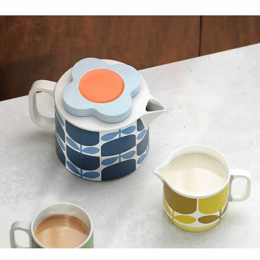 Jugs | Orla Kiely Orla Kiely Block Flower Ochre Milk Jug