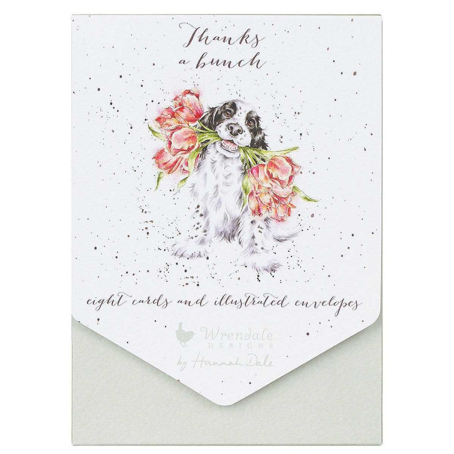 Thank You | Wrendale Wrendale 'Blooming With Love' Dog Thank You Note Writing Set