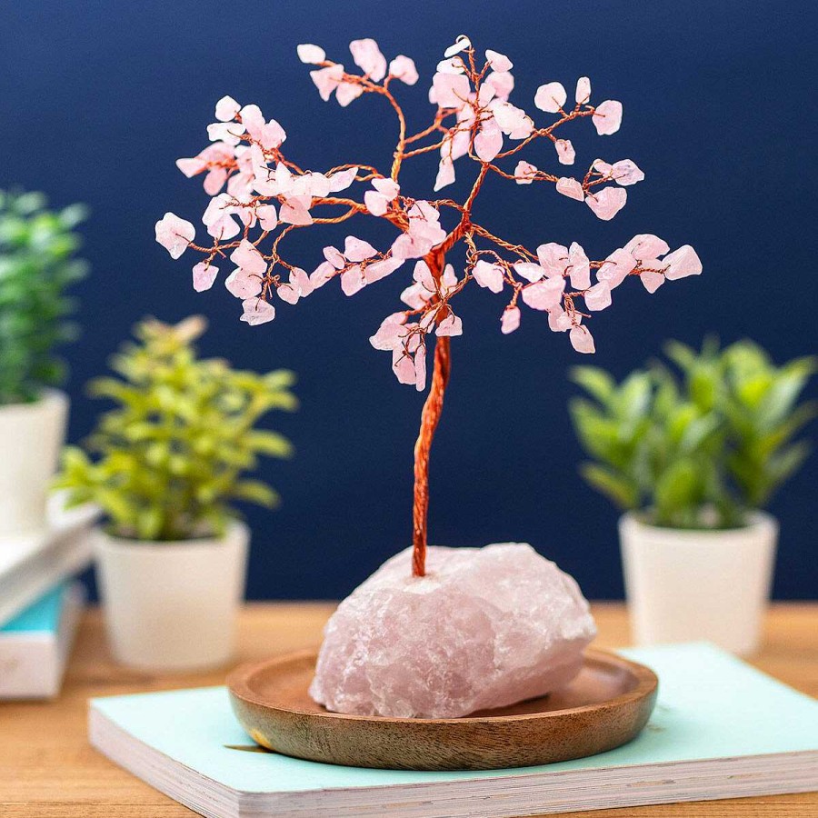 Gemstone Trees | Widdop & Co Widdop & Co Serenity 'Love' Rose Quartz Gemstone Tree