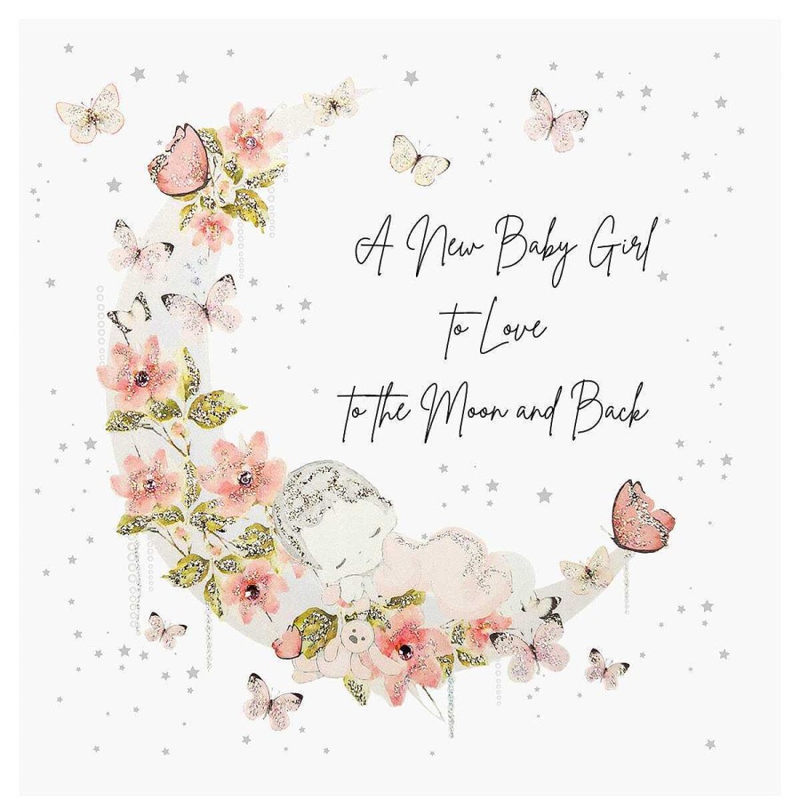 New Baby | Five Dollar Shake Five Dollar Shake Mimosa Moon Baby Girl New Baby Card