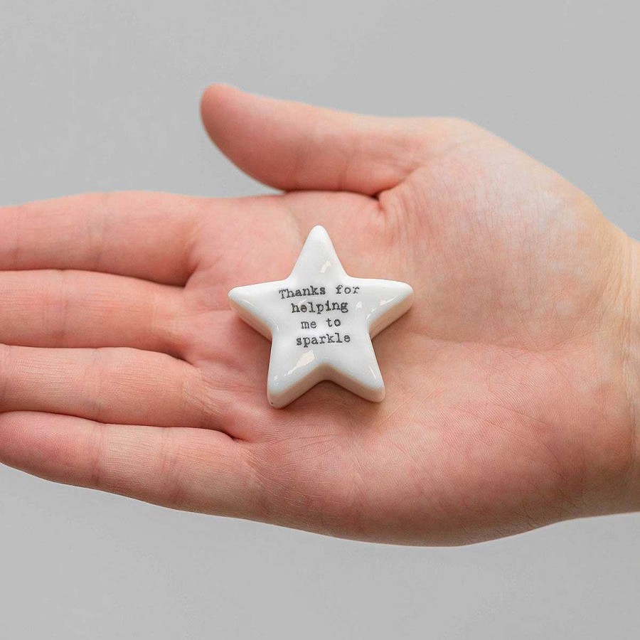 Keepsake Gifts | East of India East Of India 'Thanks For Helping Me Sparkle' Star Token