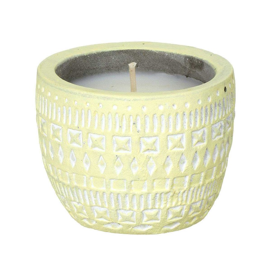 Ceramic Candles | Paddywax Paddywax Sonora 85G Fresh Meyer Lemon Concrete Soy Candle